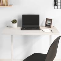 Bureaublad 80x40x2,5 cm massief grenenhout wit