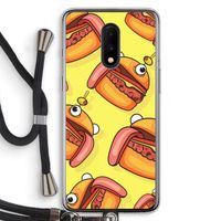 Hamburger: OnePlus 7 Transparant Hoesje met koord