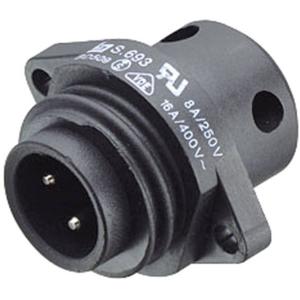 binder 09-4223-00-04 Ronde connector Stekker, inbouw Totaal aantal polen: 3 + PE Serie (ronde connectoren): 693 1 stuk(s)