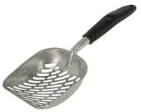 Schepje alu zwart 35 x 14cm met kunststof greep