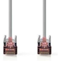 CAT6-kabel | RJ45 Male | RJ45 Male | S/FTP | 15.0 m | Rond | LSZH | Grijs | Label - thumbnail