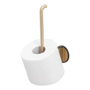 Tiger Tune Reserverolhouder - 2 rollen - wandmodel - zelfklevend - geborsteld messing/zwart 1325435646