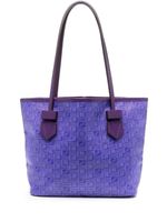 Moreau sac cabas en cuir à logo imprimé - Violet