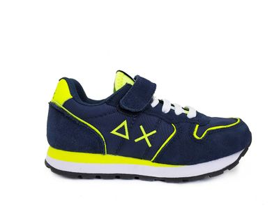 Blauwe SUN68 Sneakers Kids Tom Solid Fluo