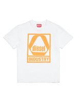 Diesel Kids t-shirt en coton à logo imprimé - Blanc