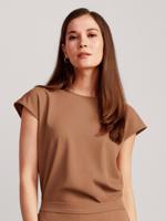 Mouwloze blouse Van UP! bruin - thumbnail