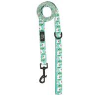 Vibfy Hondenriem - Alpaca's - Lichtgroen - Lengte 160 cm - Breedte 2,5 cm