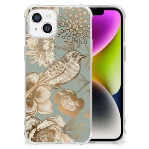 Case voor iPhone 14 Vintage Bird Flowers