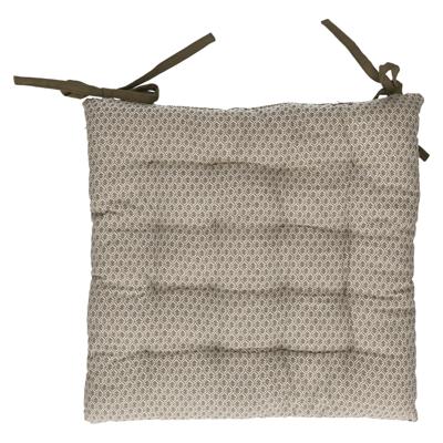 Atmosphera Stoelkussen - olijf groen - katoen - 36 x 36 x 4 cm - wicker zitkussen