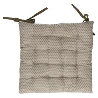 Atmosphera Stoelkussen - olijf groen - katoen - 36 x 36 x 4 cm - wicker zitkussen