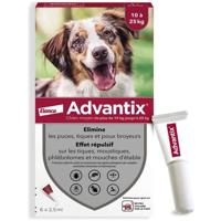 Pipette antiparassitarie ADVANTIX 6 - Per cani di media taglia da 10 a 25 kg
