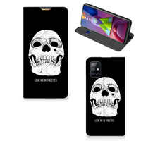 Mobiel BookCase Samsung Galaxy M51 Skull Eyes - thumbnail