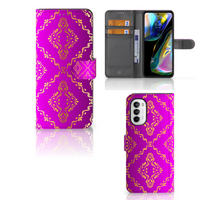 Wallet Case Motorola Moto G52 | Moto G82 Barok Roze - thumbnail