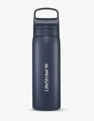 LifeStraw Go 2.0 Stainless Steel Water Filter Bottle - 500 ml - Aegean Sea Blue