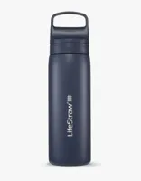 LifeStraw Go 2.0 Stainless Steel Water Filter Bottle - 500 ml - Aegean Sea Blue