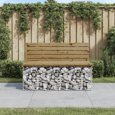 Tuinbank schanskorfontwerp 103x70x65 cm gempregneerd hout