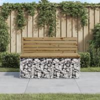 Tuinbank schanskorfontwerp 103x70x65 cm gempregneerd hout