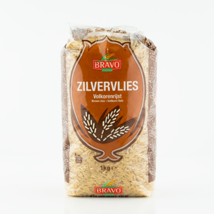 Bravo Zilvervlies Volkorenrijst (1000 gram)