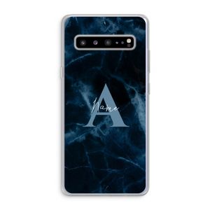 Midnight Marble: Samsung Galaxy S10 5G Transparant Hoesje