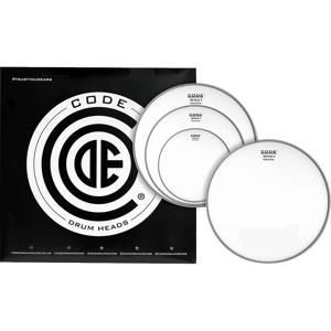 Code Drum Heads TPDNACTDF DNA Fusion Pack 10-12-14 inch coated tomvellen + 14 inch coated snaredrumvel