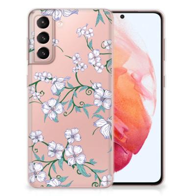 Samsung Galaxy S21 Uniek | TPU Case | Blossom White