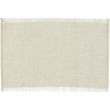 Placemat Emory - beige - 45x30 cm (1 stuk) - Leen Bakker