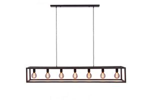 Haluta Hanglamp - 168 x 25 x 160 cm - 7-lichts - Zwart