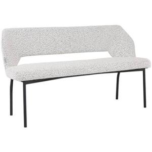 MUST Living Bench Bloom 150,86x150x57 cm, bouclé light grey