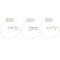 Micro lichtsnoer - 3x - 10 led lampjes - warm wit - 120 cm - kerstlampjes