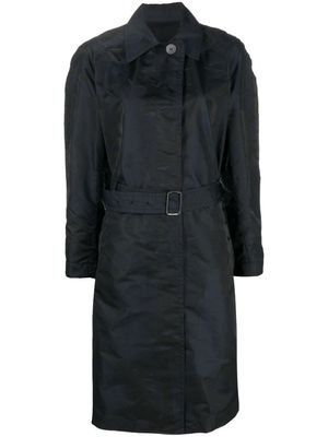 Ferragamo trench à taille ceinturée - Bleu