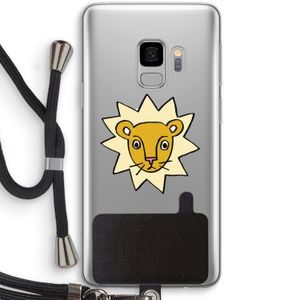 Kleine leeuw: Samsung Galaxy S9 Transparant Hoesje met koord