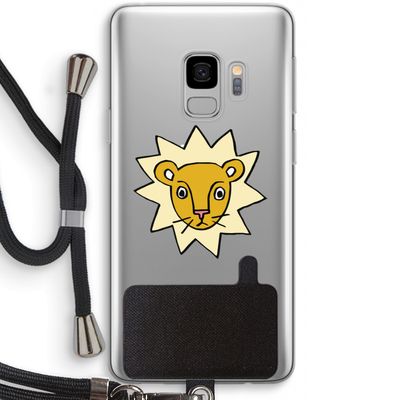 Kleine leeuw: Samsung Galaxy S9 Transparant Hoesje met koord