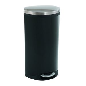EKO Shell Bin Pedaalemmer 30L Zwart