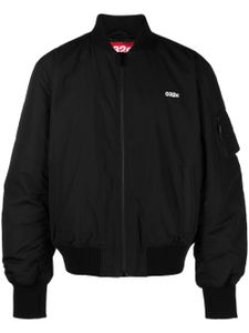 032c veste bomber zippée à logo imprimé - Noir