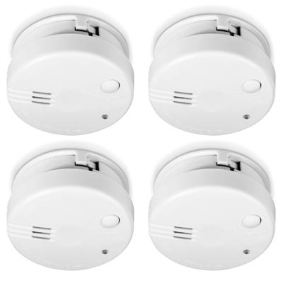 Alecto SA-100 4-PACK - Mini rookmelder met 5 jaar batterij, 4 pack