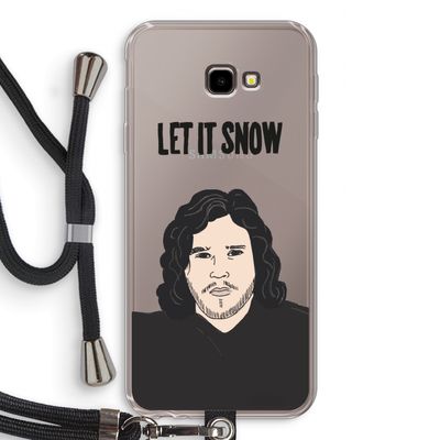 Let It Snow: Samsung Galaxy J4 Plus Transparant Hoesje met koord