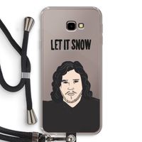 Let It Snow: Samsung Galaxy J4 Plus Transparant Hoesje met koord