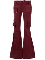 Blumarine pantalon cargo à coupe évasée - Violet - thumbnail