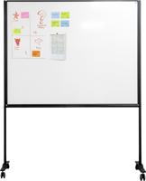 Smit Visual whiteboard, emaille, magnetisch, verrijdbaar, 150 x 120 cm