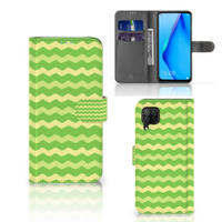 Huawei P40 Lite Telefoon Hoesje Waves Green