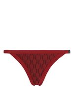 Karl Lagerfeld bas de bikini à motif monogrammé - Rouge - thumbnail