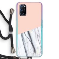 A touch of peach: Oppo A72 Transparant Hoesje met koord