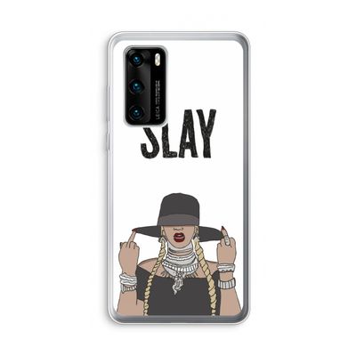 Slay All Day: Huawei P40 Transparant Hoesje