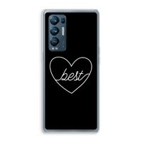 Best heart black: Oppo Find X3 Neo Transparant Hoesje