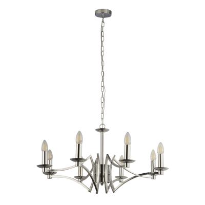 Searchlight Chrome hanglampAscot Ø 88cm - 41312-8CC