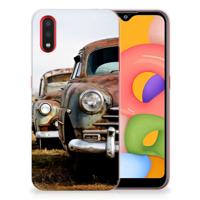 Samsung Galaxy A01 | Siliconen hoesje | met foto Vintage Auto
