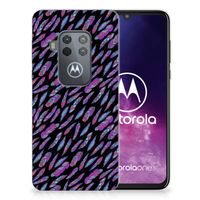 Motorola One Zoom TPU bumper Feathers Color