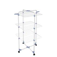 Opvouwbare Wasdroger met Wieltjes Gimi 153580 Modular 3 Zilverkleurig Staal 30 m