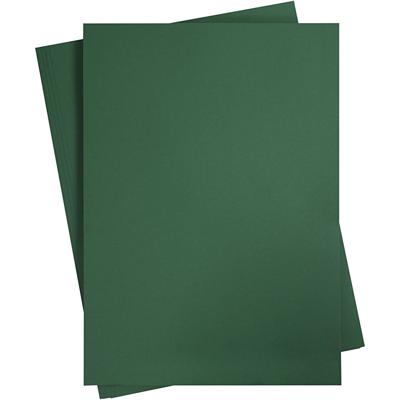 Creativ Company Gekleurd karton, a2, vel 420x594 mm, 180 gr, donkergroen, 10 vel/ 1 doos
