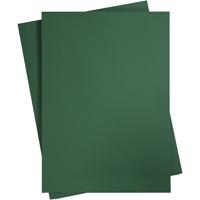 Creativ Company Gekleurd karton, a2, vel 420x594 mm, 180 gr, donkergroen, 10 vel/ 1 doos